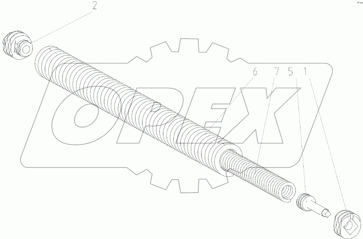  Пружина сдвоенная (3518050-13610)