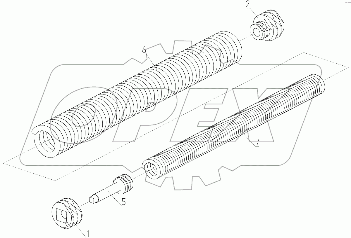  Пружина сдвоенная (3518050-13600)