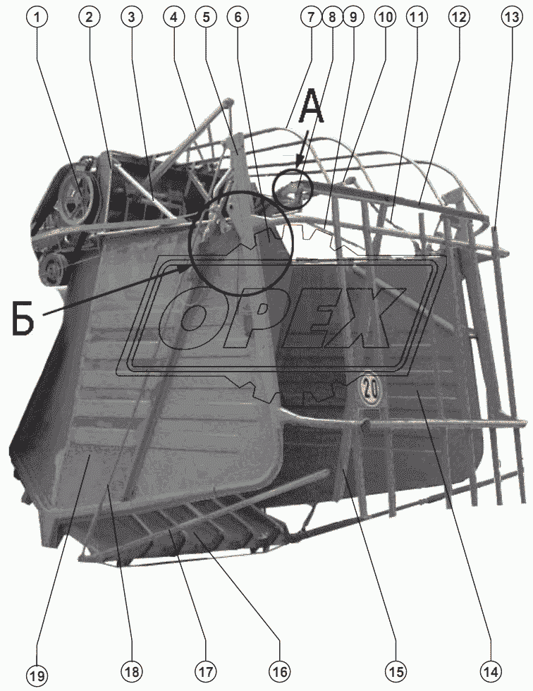 101.12.00.000 Комплект копнителя 1