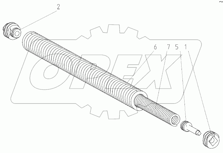 Пружина сдвоенная 3518050-13610