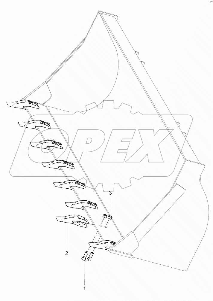  SSY005105030 LOADER BUCKET TEETH