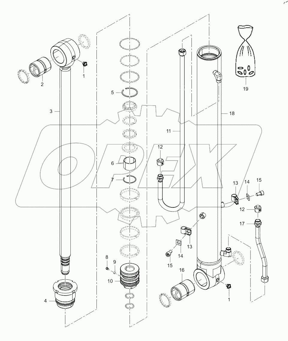  12976353 OIL CYLINDER