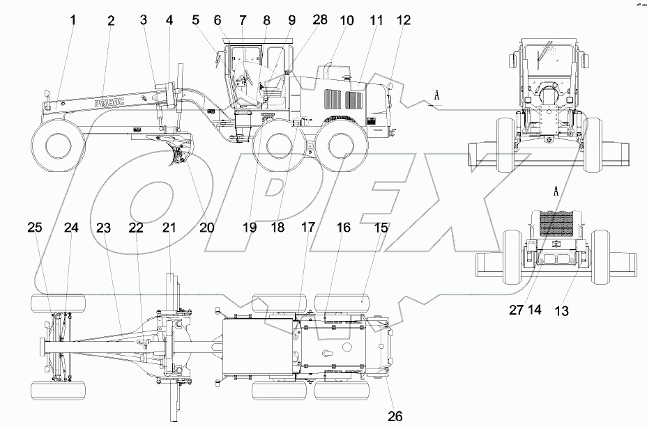  10471024 Body, main, moter grader