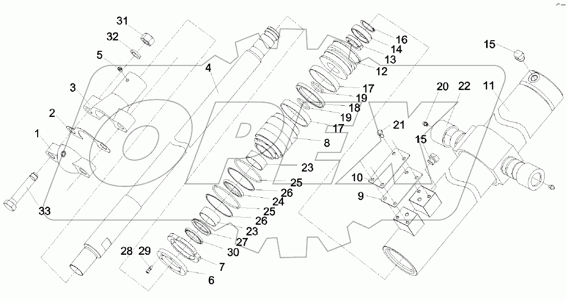  10333258 Cylinder, lift, blade