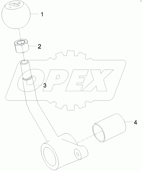  A810201077107 Shovel Lead-oul Control Lever