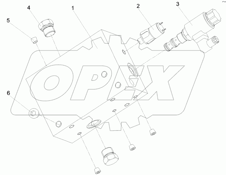  A810201062105 Integrated valve block