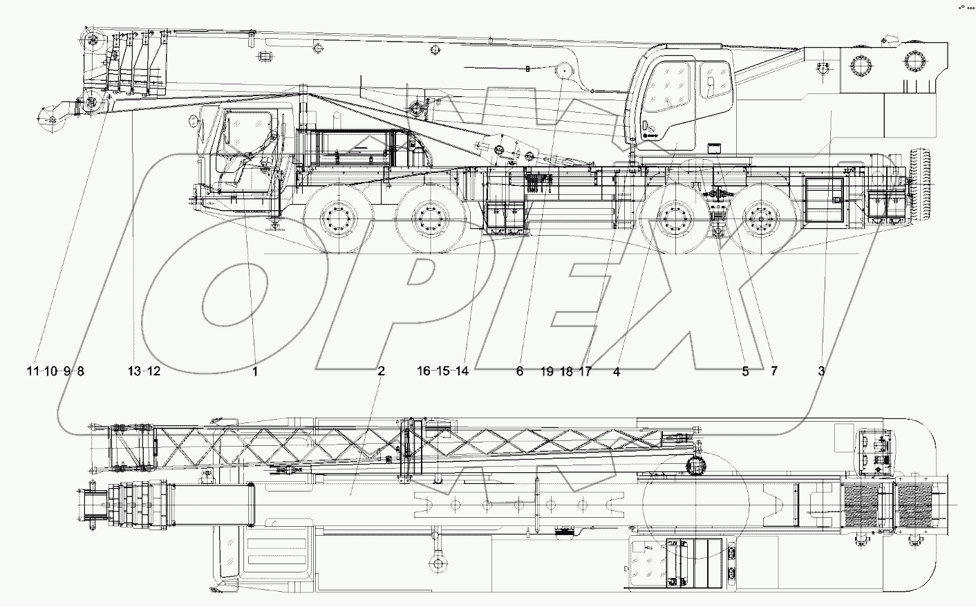  10661213 QY50CS93 Truck Crane body