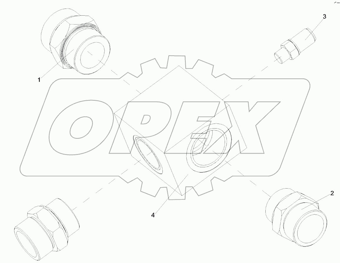  A810201062444 Adaptor seat assy, 4-way