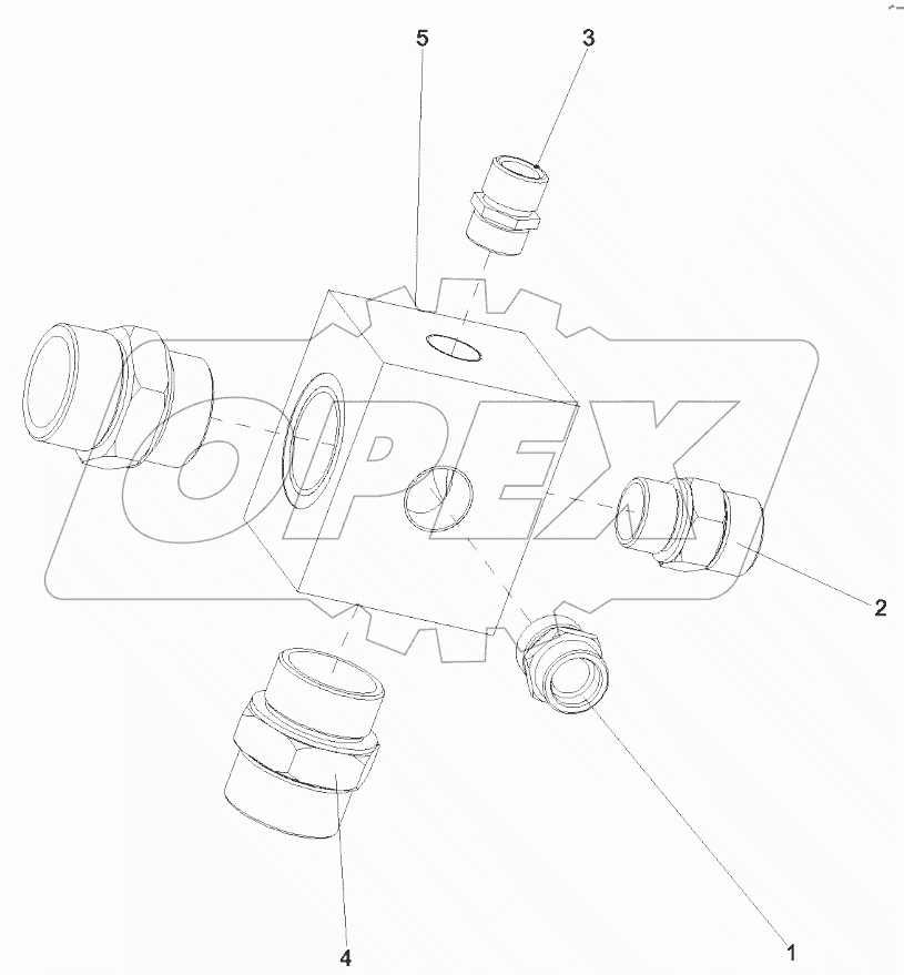  A810201062445 Adaptor seat assy, 5-way