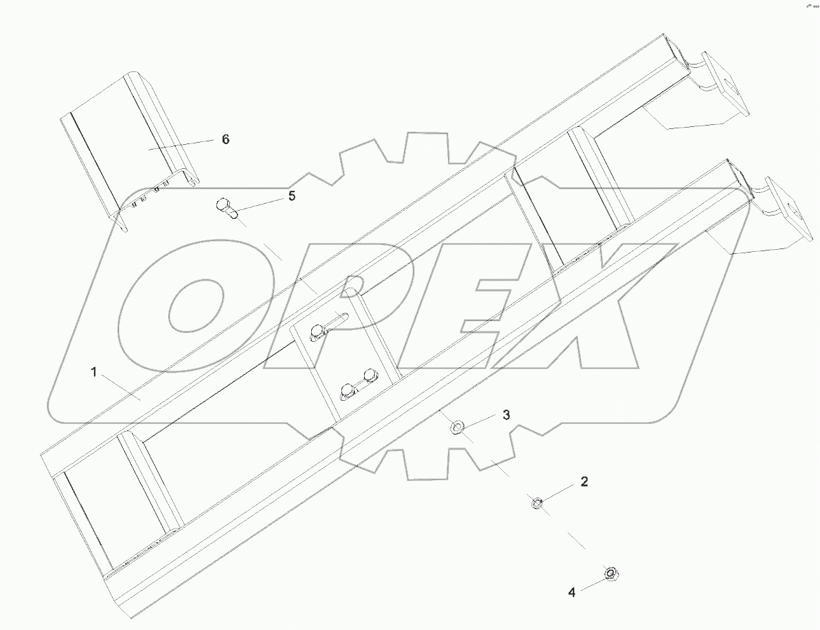  10173873 Step assy, rear, left