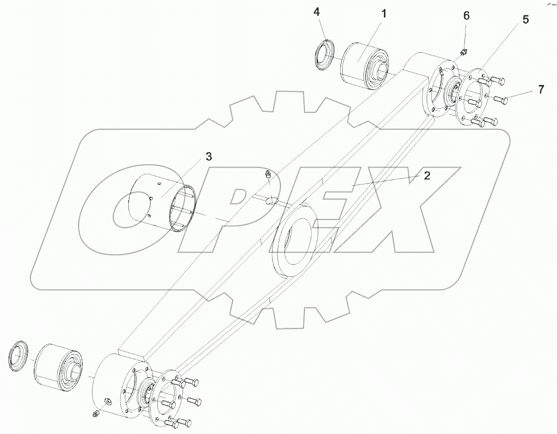  10136396 Suspension walking beam assy