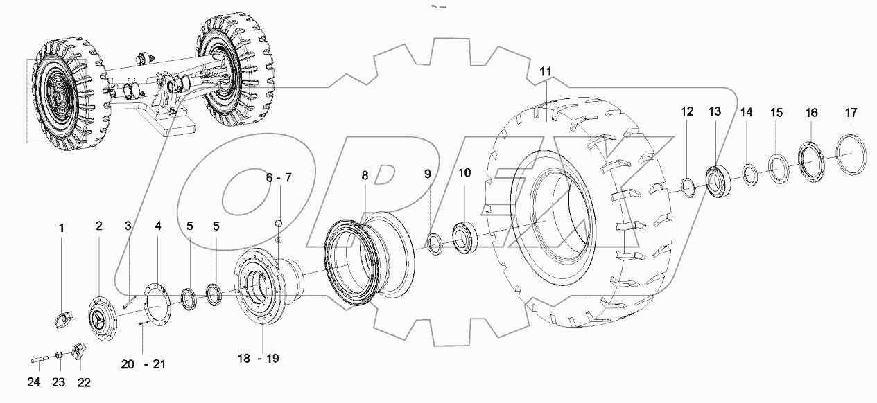  10424819 Steering shaft RSC45.8