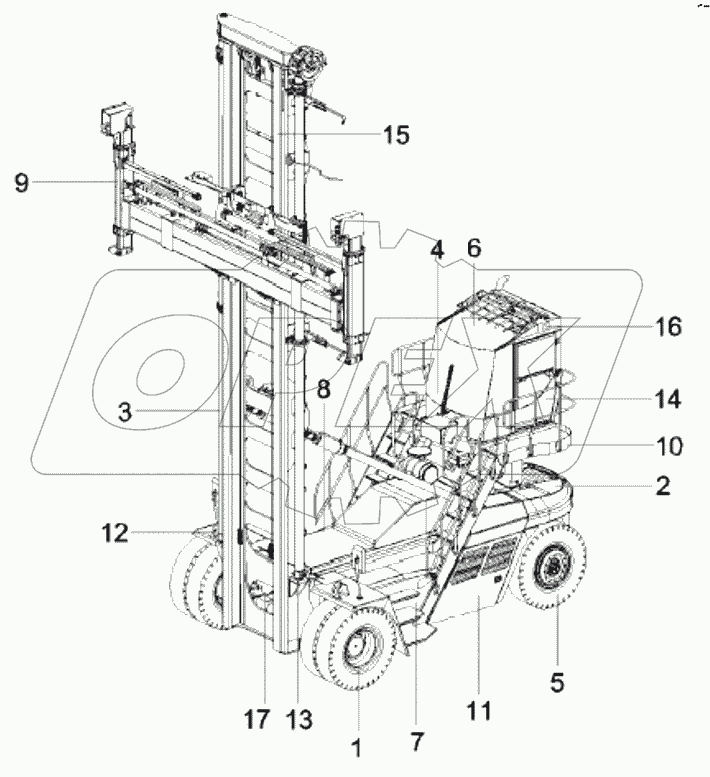 Body, empty container loader, SDCY90K6C
