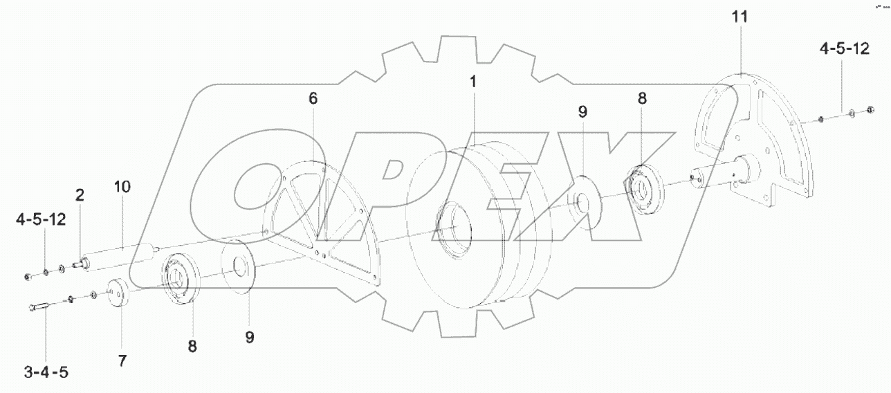  11920919 Roller, rubber hose