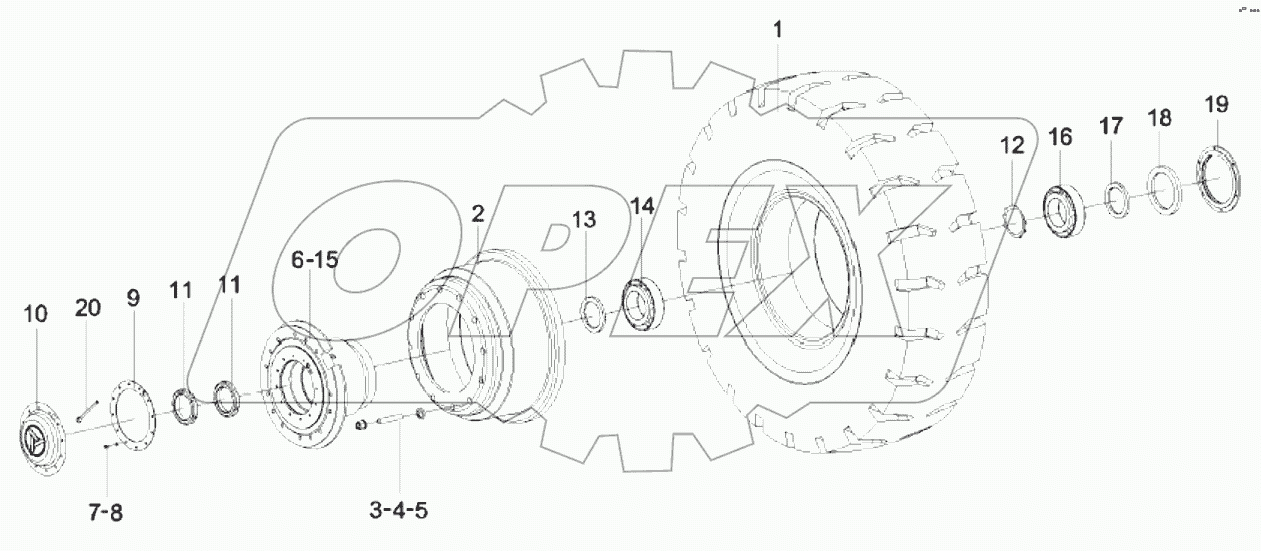  10428246 Steering axle