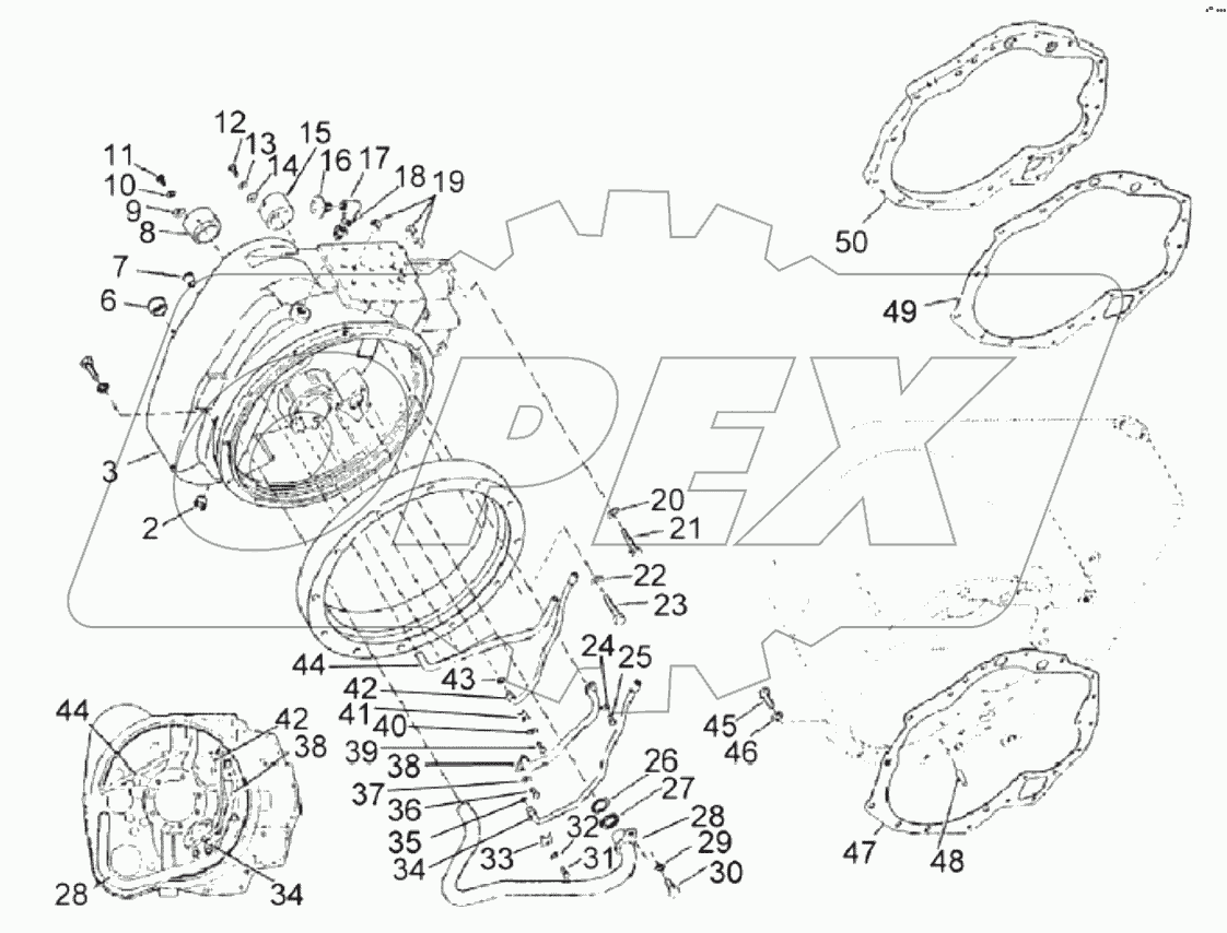  60135352 Housing, torque converter