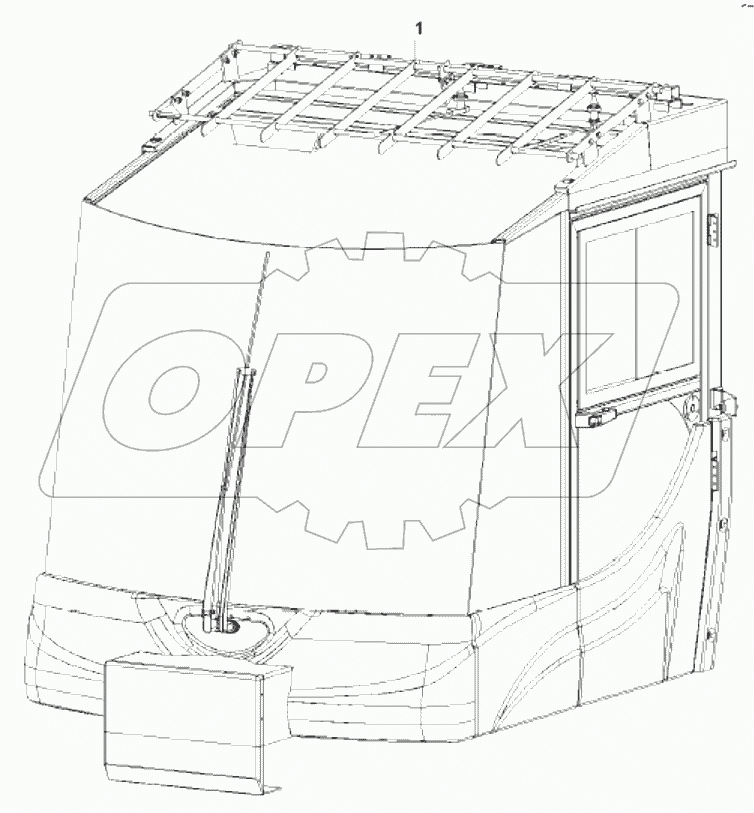  12373628 Sub-assembly, cabin, container loader