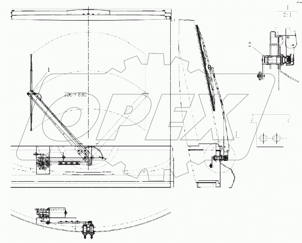  60039124 Front wiper