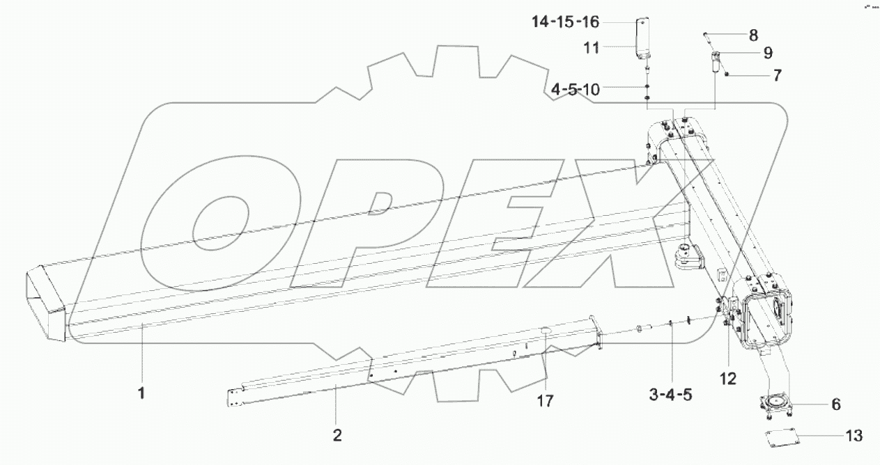  10985078 Left telescopic beam