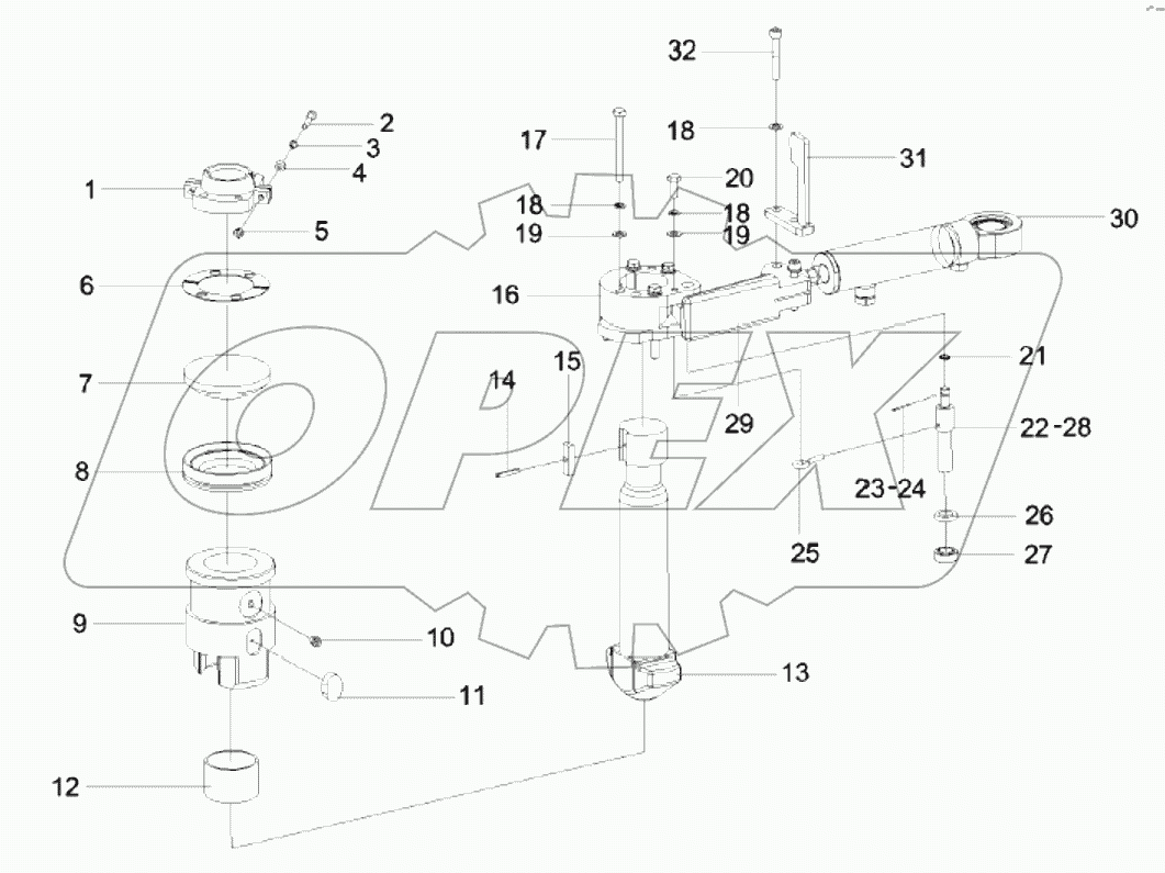  11544105 Mechanism, twist lock