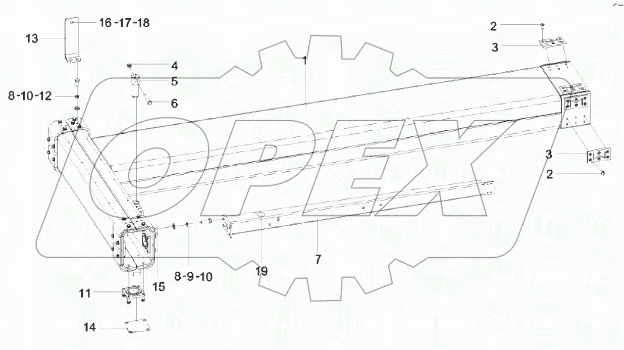  10986273 Right telescopic arm