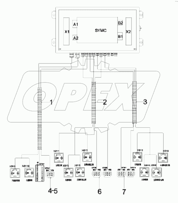  10056330 Harness, assembly, spreader