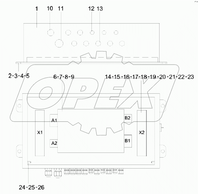  A810201052901 Control box, rudder