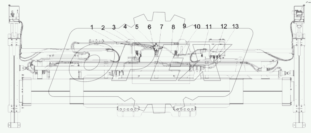  A810201060388 System, hydraulics, side shift
