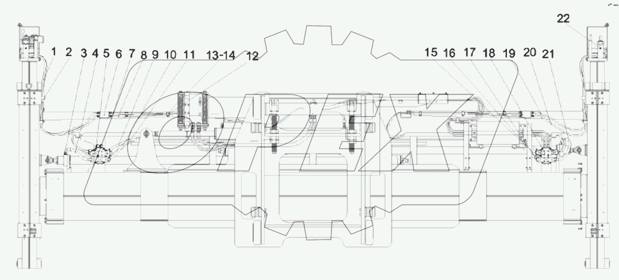  A810201060387 System, hydraulic, telescopic and twist lock