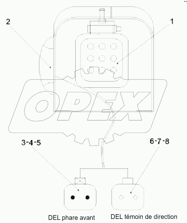  12901989 Headlight, front
