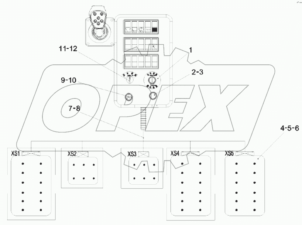  12930845 Diagram, layout, start and stop switch