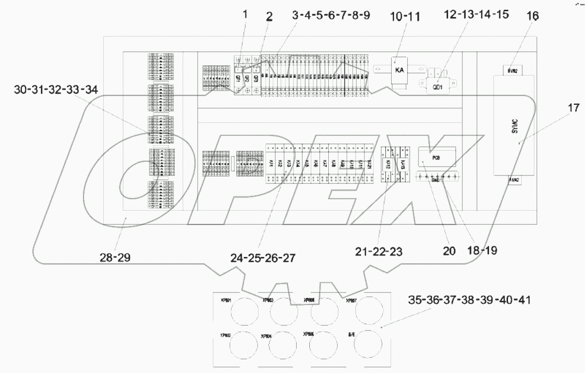 12933190 Fixation armoire de commande MDGEB1111