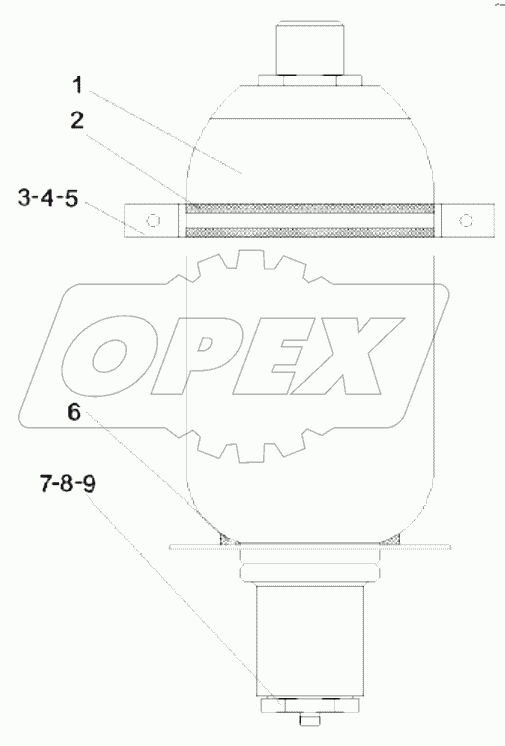  A810201069501 Drawing, assembly, component, accumulator