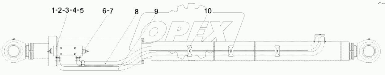  A810201069481 Schematic, mounting, left rocker