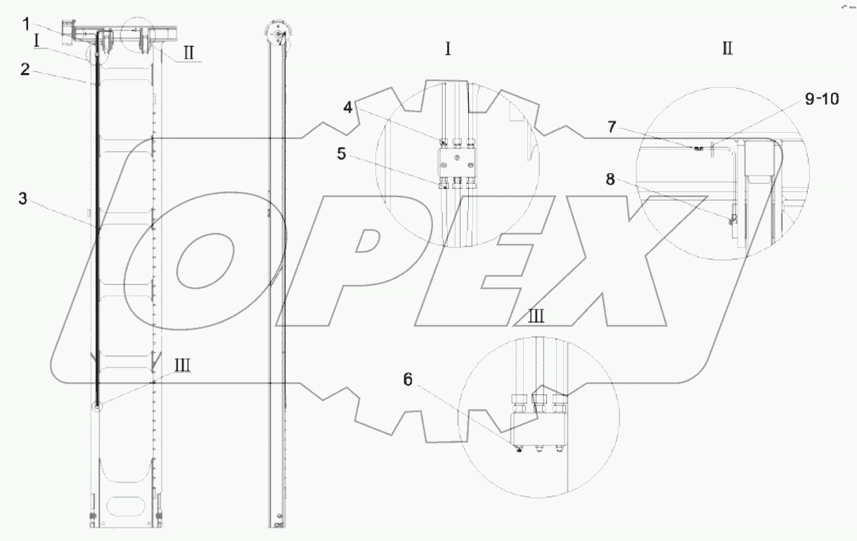  11160956 System, lubrication, inner mast