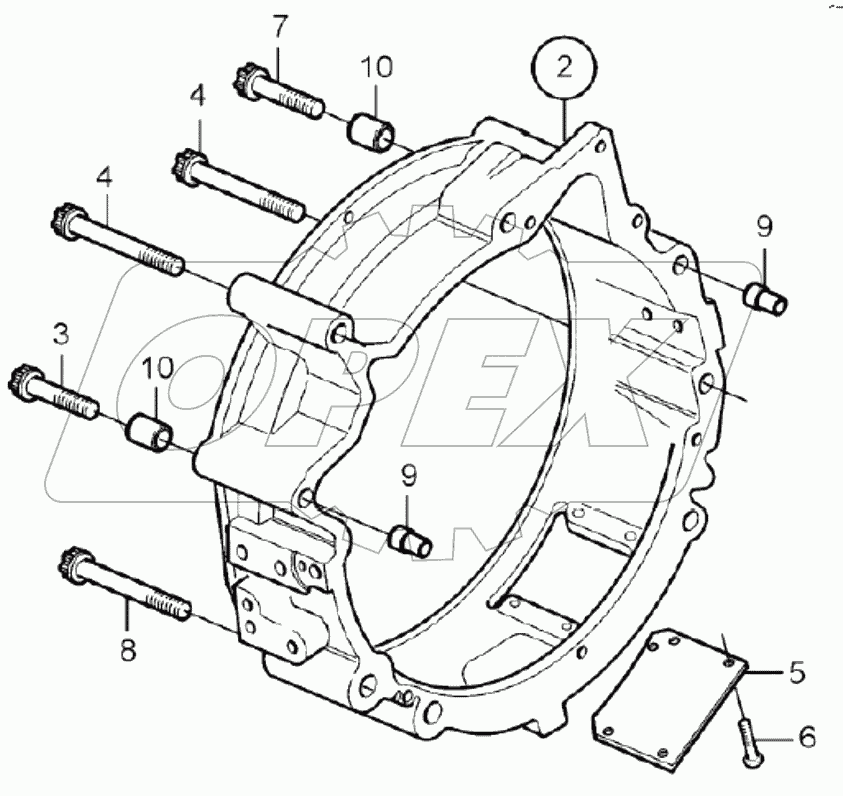  60139187 Couvercle, volant