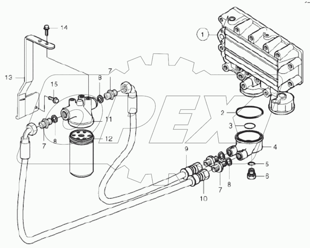  60138856 Filtre, huile, 2eme