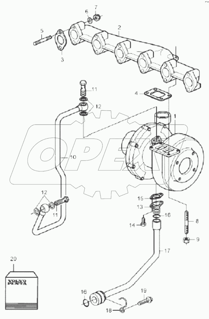  60140300 Integration, exhaust pipe, level 2 phase 2