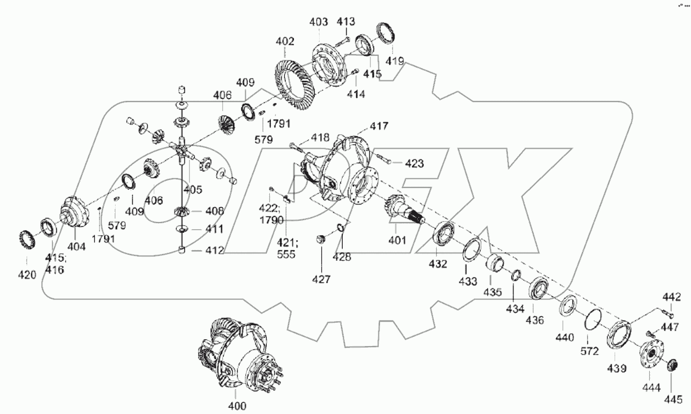  B220600000023 Axle, drive