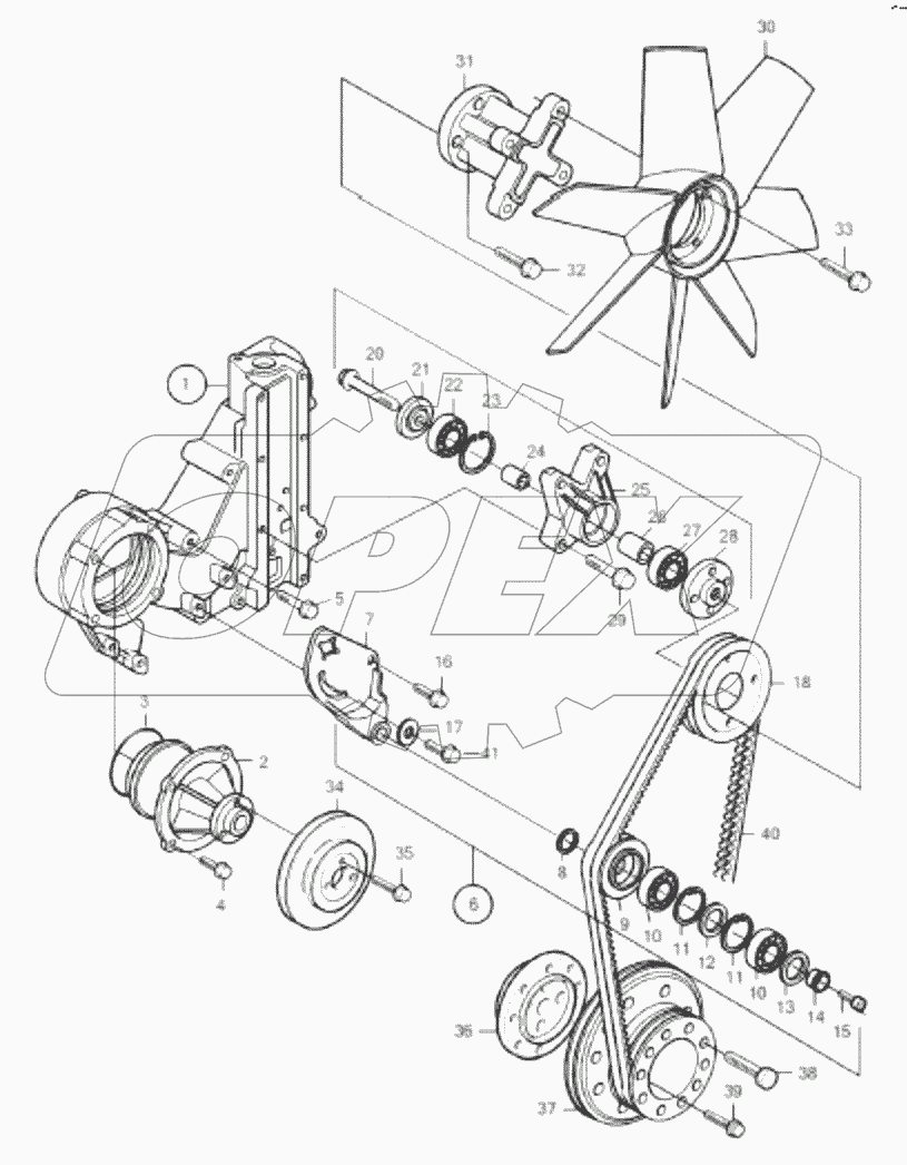  60139205 Bracket, fan