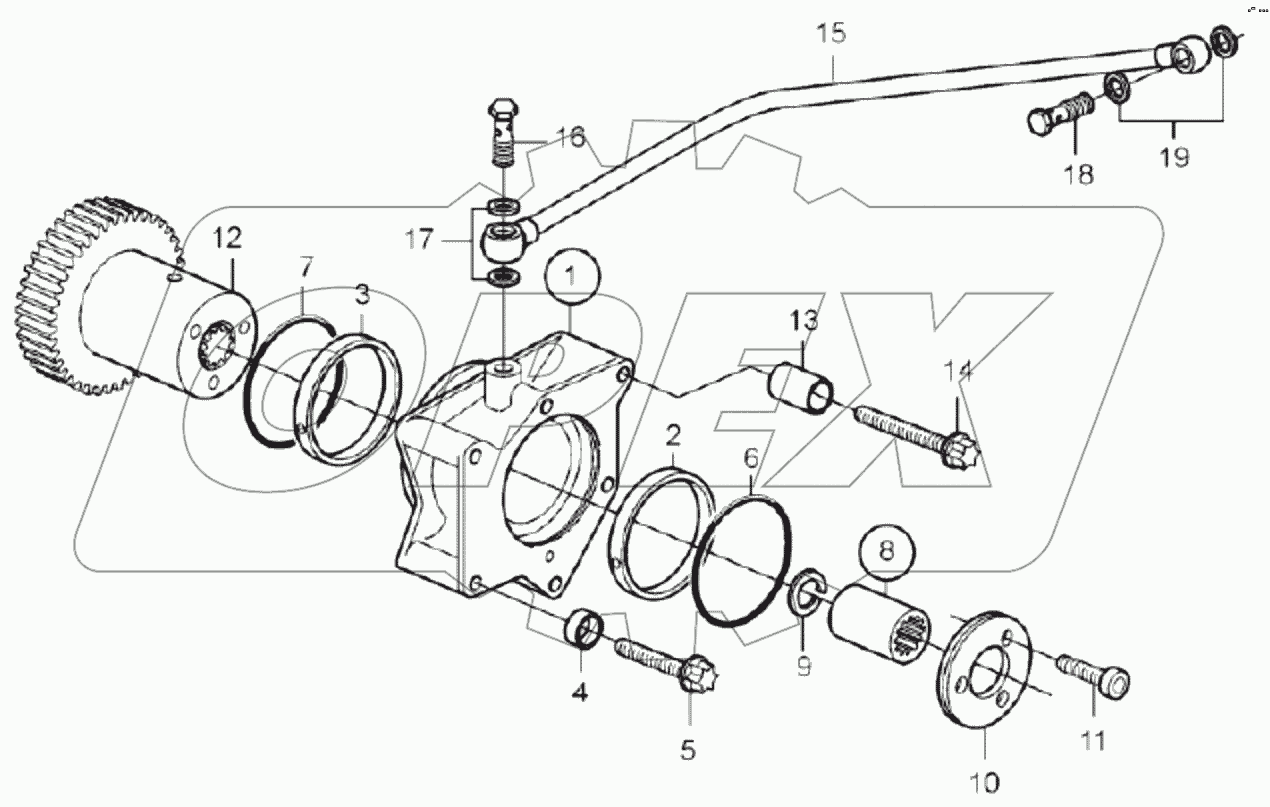  60138696 Kit, connection, axial hydraulic pump