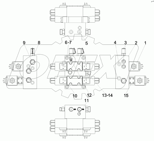  Рђ810201062480 Group, telescopic and twistlock valve, left