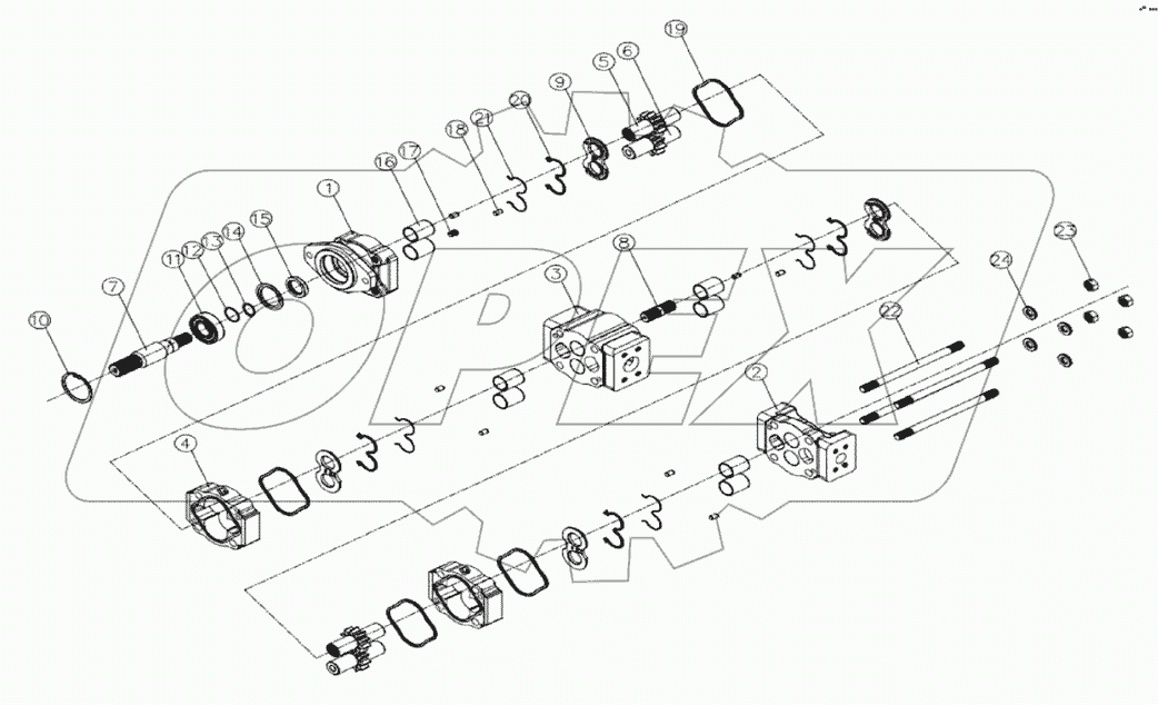  60273756 Double gear pump