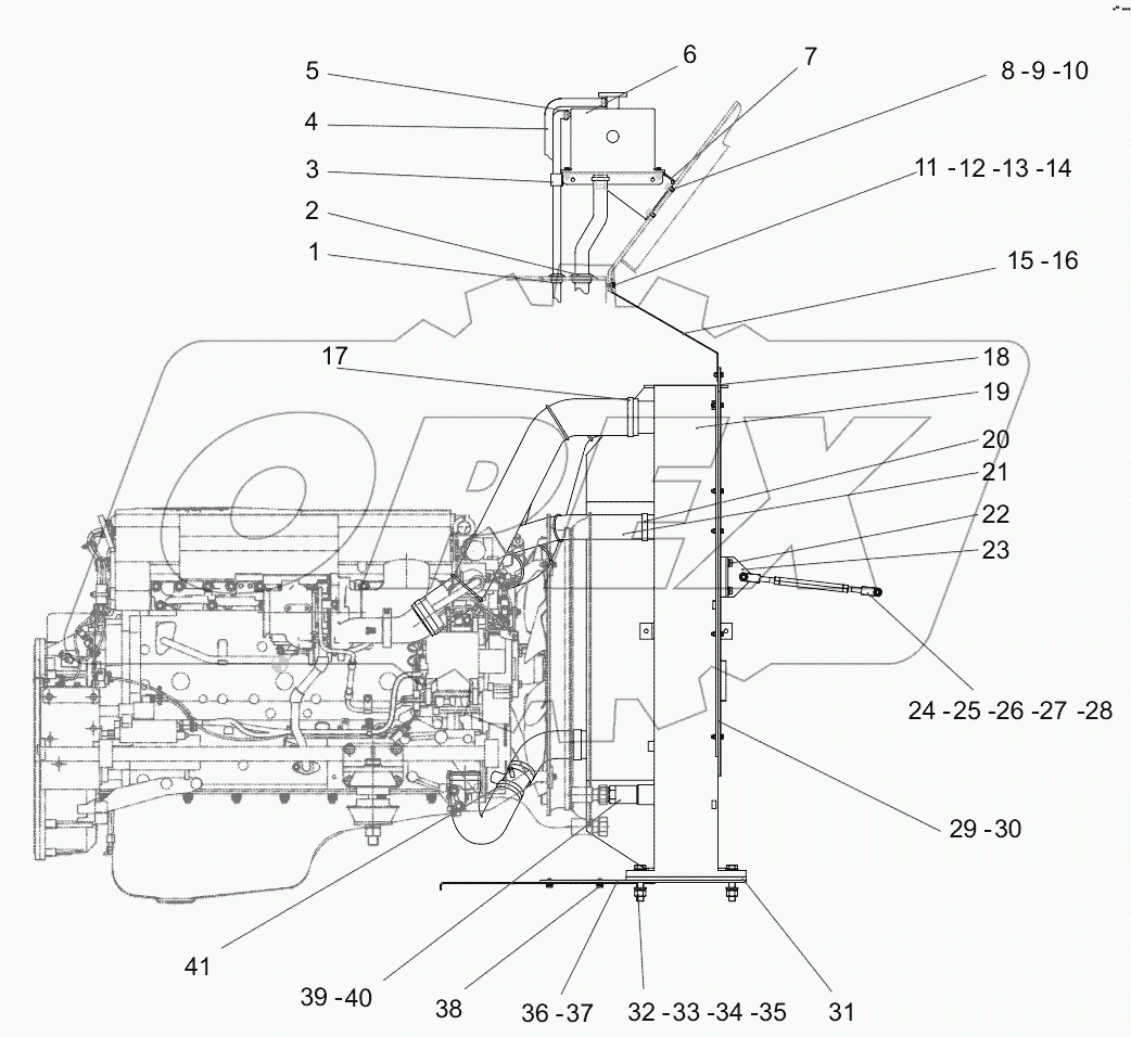  14117036 Radiator assy