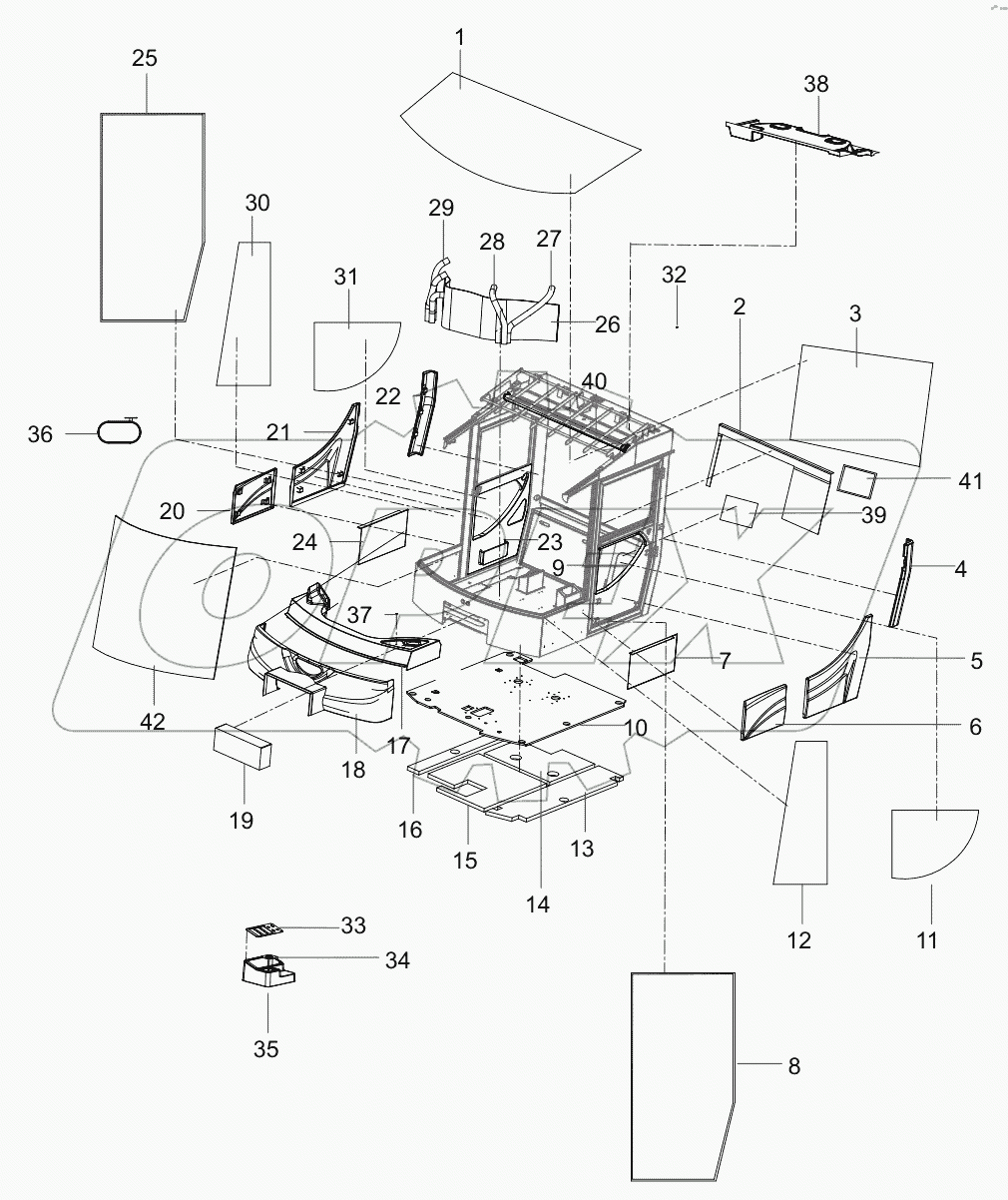  13764743 Inner-decoration, assembly