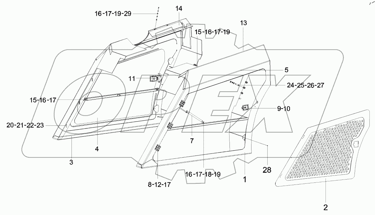  13395219 Covered part assembly SDCY80K7H3.7