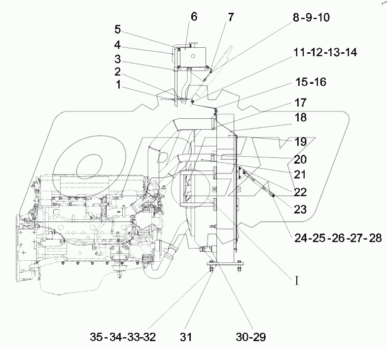 13538826 Cooling system SDCY90K7H.1B.4