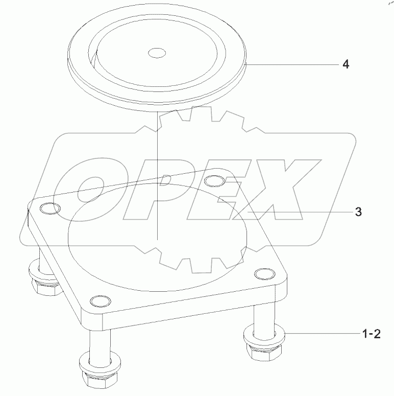  10982198 Set, sliding block, pillar