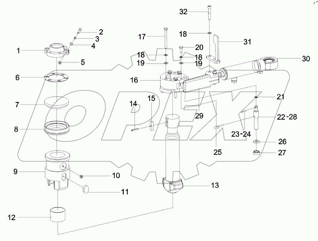  11544105 Mechanism, twistlock
