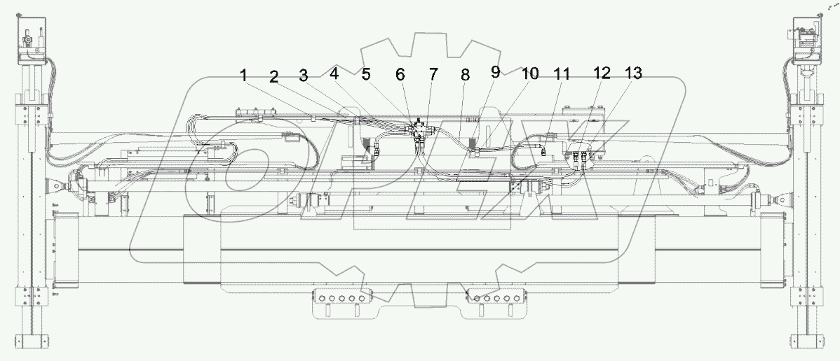  A810201060388 System, hydraulic, side-shifting